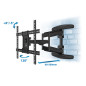 Esperanza ERW021 CRONOS 2.16 m (85") TV mount Black
