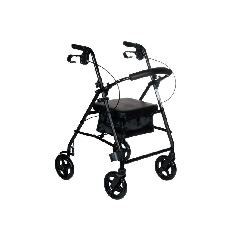 RF-610 Four-Wheel Rehabilitation Walker Black