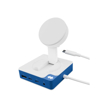 Hyper HyperDrive Flex MagCharge USB-C Hub, White/Blue | HD8100BUGL | HDMI ports quantity 1