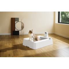 PETKIT Purobot Crystal Duo with Camera Self-Cleaning Cat Litter Box | White