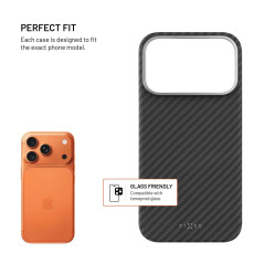 Fixed MagVelar | Back cover | Apple | iPhone 17 Pro | Aramid | Black | MagSafe Support