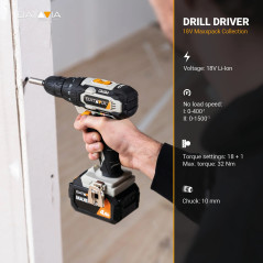 Batavia B.V. | Drill Driver, Without battery and charger - 18V
