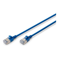 Digitus CAT 6A F-FTP Slim Patch Cable, 0.5 m | DK-1632-A-005S-B | Blue