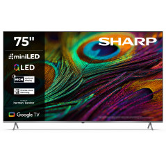 Sharp 4K QLED TV | 75JP7265E | 75 | Smart TV | Google TV | UHD