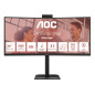 AOC | CU34E4CW | 34 " | VA | UWQHD | 120 Hz | 4 ms | 3440 x 1440 pixels | 350 cd/m | HDMI ports quantity 2 | Black