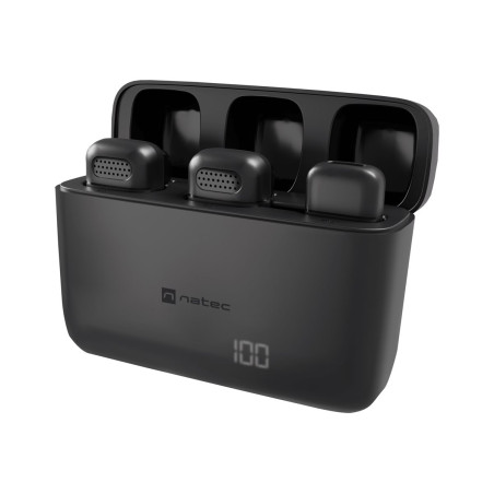 Natec | Hopper Lavier Mobile Microphone USB-C, 2 pcs | Black | Noise reduction
