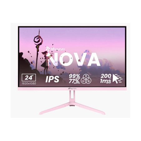 Arozzi | Nova | 24 " | IPS | 16:9 | 200 Hz | 1 ms | 1920 x 1080 pixels | 300 cd/m | HDMI ports quantity 1 | Pink