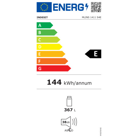 INDESIT Refrigerator | MLINS 1411 S4E | Energy efficiency class E | Free standing | Larder | Height 171.4 cm | No Frost system |