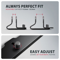 AXAGON STND-VB vertical stand for laptops and tablets | Adjustable width | 10-17.3 " | Black