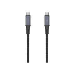 Fixed Braided Cable USB-C/USB-C, 2m, USB4 gen2 20Gbps, 4K 60Hz, 240W | FIXDBP-CC2-GR