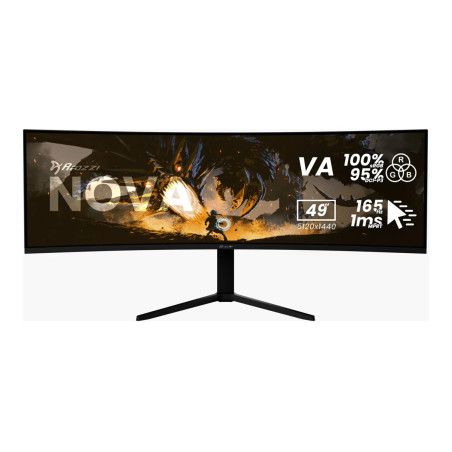 Arozzi | Nova | 49 " | VA | 32:9 | 165 Hz | 4 ms | 5120 x 1440 pixels | 350 cd/m | HDMI ports quantity 2 | Black