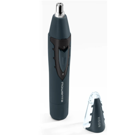 Rowenta Nose and Ear Trimmer | TN3011F0 | Cordless | Wet & Dry | Black/Blue