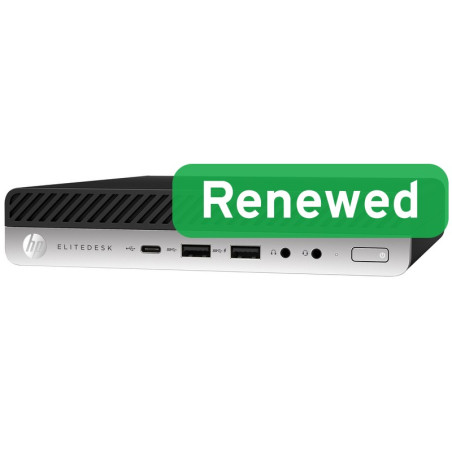 HP Renewed Grade A | EliteDesk 800 G4 | Intel Core i5 | i5-8500T | 8 GB | SSD | 256 GB | Intel UHD Graphics 630 | Wi-Fi | Window