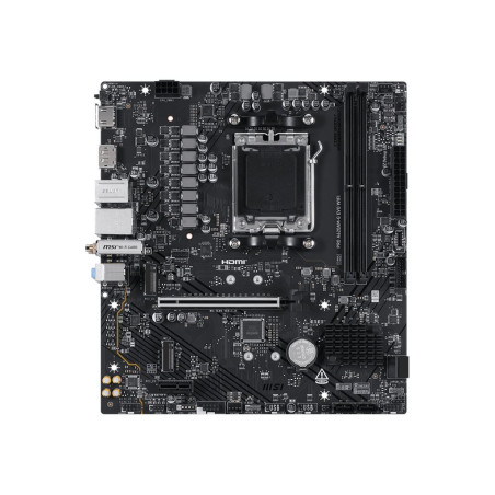 MSI PRO A620AM-G EVO WIFI | Processor family AMD | Processor socket AM5 | DDR5 | Number of SATA connectors 4 | Supported hard di