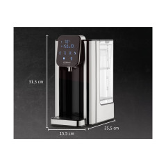 Caso HW 666 Inox | Turbo Hot Water Dispenser | Electric | 2200-2600 W | 2.7 L | Plastic/Stainless Steel | Stainless steel/Black