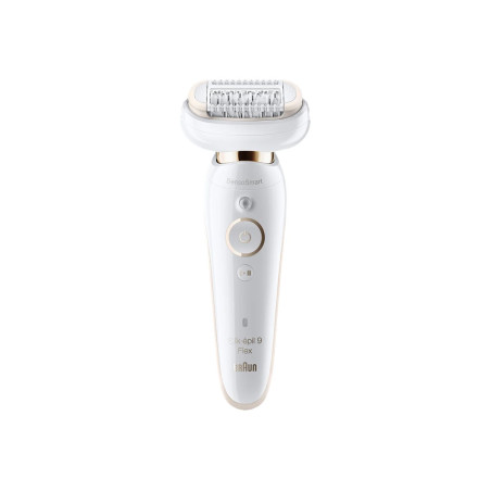 Braun Epilator | Silk-épil 9 Flex SES9-030 3D | Operating time (max) 50 min | Number of power levels 2 | Wet & Dry | White