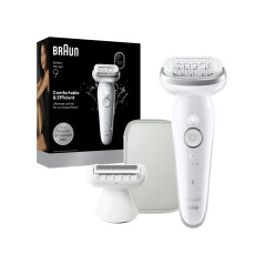 Braun Silk-épil 9 SES9-030 | Epilator | Operating time (max) 50 min | Number of power levels 2 | Wet & Dry | White/Silver