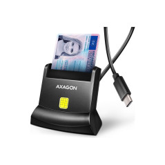 AXAGON USB-C Smart card StandReader | CRE-SM4NC