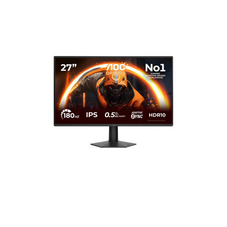 AOC | 27G50F | 27 " | IPS | FHD | 16:9 | 144 Hz | 0.5 ms | 1920 x 1080 pixels | 300 cd/m | HDMI ports quantity 1 | Black