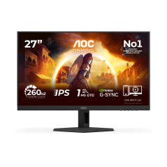 AOC | 27G4ZRE | 27 " | Fast IPS | FHD | 16:9 | 260 Hz | 1 ms | 1920 x 1080 pixels | 300 cd/m | HDMI ports quantity 2 | Black
