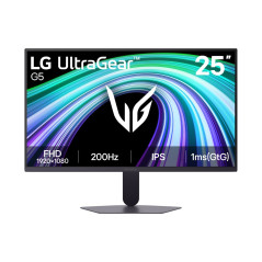 LG | 25G523B-B UltraGear | 25 " | IPS | FHD | 16:9 | 200 Hz | 1 ms | 1920 x 1080 pixels | 300 cd/m | HDMI ports quantity 2