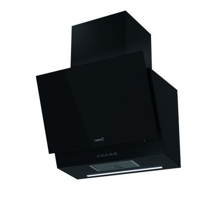 CATA Hood | THALASSA 600 GBK | Wall mounted | Energy efficiency class A | Width 60 cm | 811 m /h | Electronic | LED | Black Glas