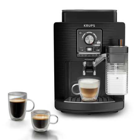 Krups Coffee machine | EA5028E0 Intensity Milk | Pump pressure 15 bar | Built-in milk frother | Fully Automatic | 1450 W | Black