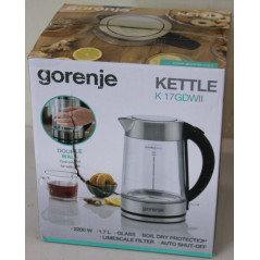 SALE OUT. Gorenje K17GDWII Kettle, Electric, Capacity 1.7 L, Power 2200 W, Stainless steel | SALE OUT. | Gorenje Kettle | K17GDW