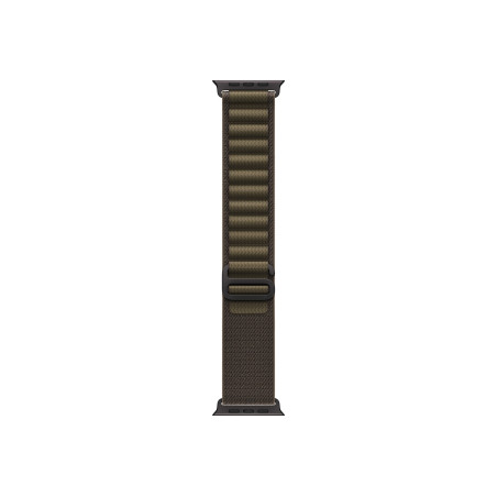 APPLE 49mm Dark Olive Alpine Loop - Small - Black Titanium Finish | Apple