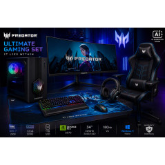 Acer Ultimate Gaming Set | Orion 3000 + X34 V3 + PGC371 + Aethon 700 + Galea 550 + Cestus 333 + PMP470 | Desktop | Tower | Intel