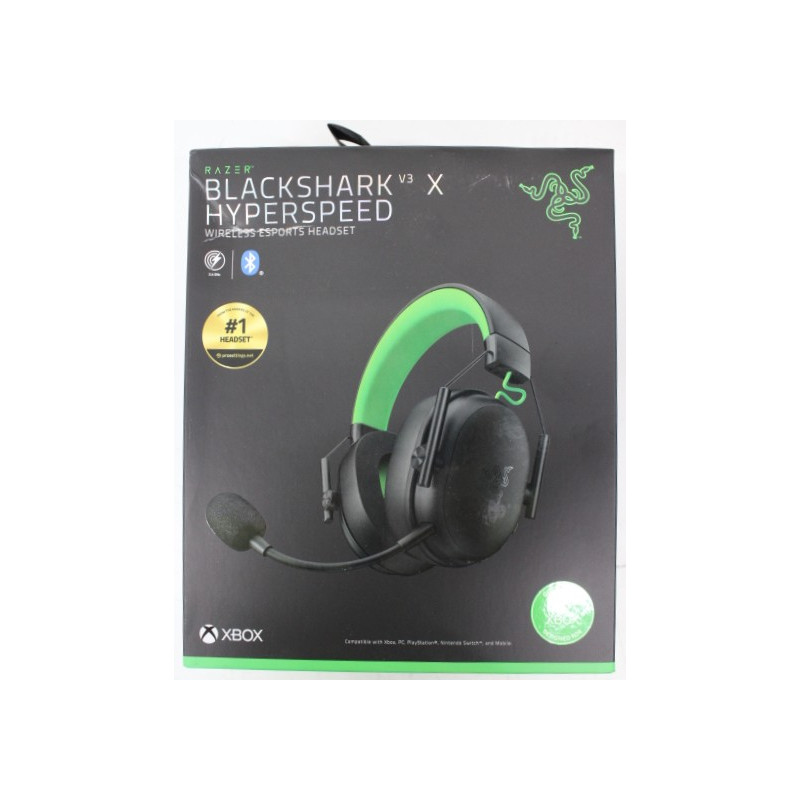 SALE OUT. Razer BlackShark V3 X HyperSpeed for Xbox Gaming Headset, Over-Ear,Wireless, Black | Razer DAMAGED PACKAGING