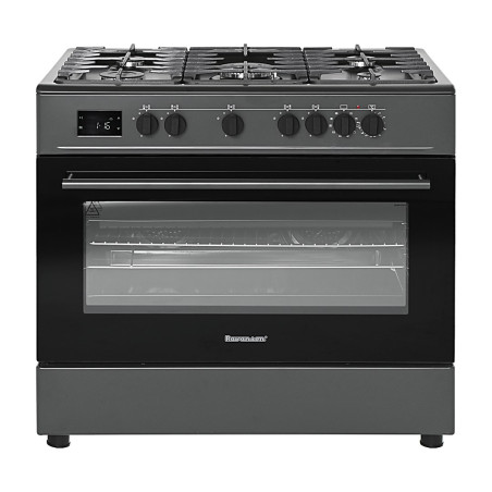 Ravanson KWGE-K90 Cheff Modern Black gas and electric cooker (black)