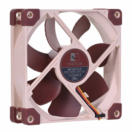 Noctua NF-A9 FLX computer cooling system Computer case Fan 9.2 cm Beige, Brown