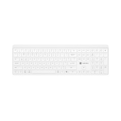 Natec Tang US wireless keyboard BT + 2.4 GHz quiet Slim white