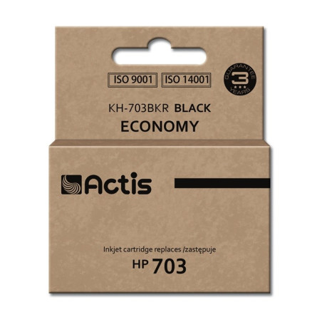 Actis KH-703BKR Ink (replacement HP 703 CD887AE Standard 15 ml black)