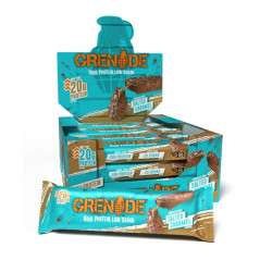 Grenade Baltyminiai Batonėliai Carb Killa Bar 12 x 60g skonis - Balto šokoladu su sūdytais riešutais