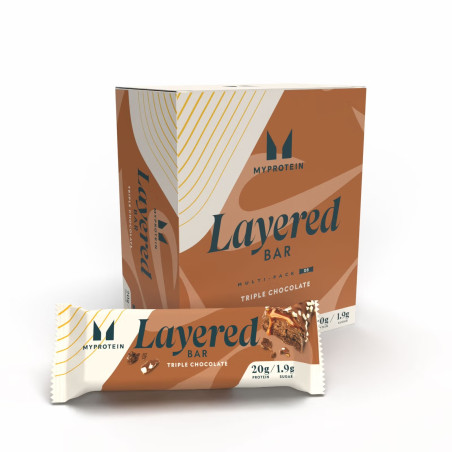 Myprotein Layered Bar 12 x 60g skonis - Trapaus Sausainio