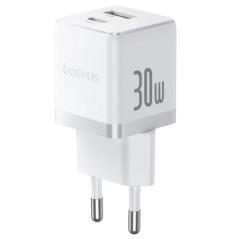 Baseus Palm 30W USB-C USB-A wall charger White
