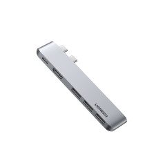 Ugreen 60559 laptop dock/port replicator USB 3.2 Gen 1 (3.1 Gen 1) Type-C Silver