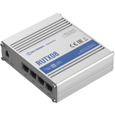 Teltonika | Industrial Router | RUTX08 | No Wi-Fi | 10/100/1000 Mbit/s | Mesh Support No | MU-MiMO No | No mobile broadband | 1 