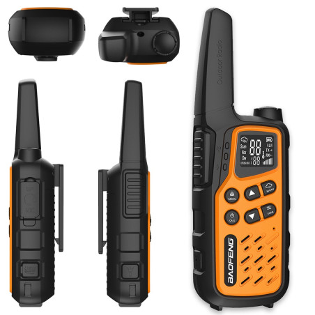 Walkie-Talkie Baofeng BF-T25E Orange, 2 pieces