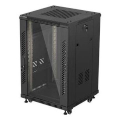 Lanberg FF01-6618-12B rack cabinet 18U Freestanding rack Black