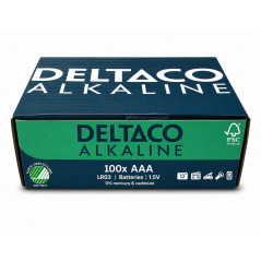AAA (LR03) šarminės baterijos DELTACO, 100 vnt pakuotė / LR03-100B / 1903327