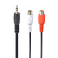 CABLE AUDIO 3.5MM TO 2RCA/SOCKET CCA-406 GEMBIRD