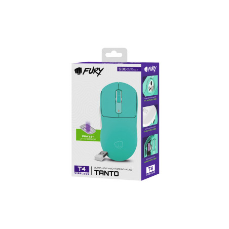 FURY Tanto T4 gaming mouse wireless 12000 dpi mint