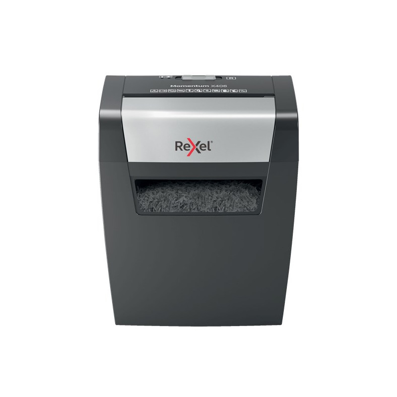 Rexel Momentum X406 paper shredder Particle-cut shredding Blue, Grey