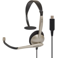Koss | Headphones | CS95 USB | Wired | On-Ear | Microphone | Black/Gold
