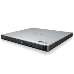 H.L Data Storage | Ultra Slim Portable DVD-Writer | GP57ES40 | Interface USB 2.0 | DVD R/RW | CD read speed 24 x | CD write spee