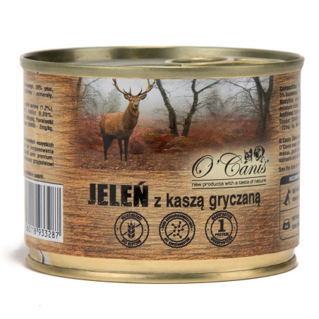 O CANIS Venison with buckwheat groats Mono - wet dog food - 200g