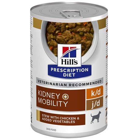 Hill's Prescription Diet k/d Kidney Care dietinis šlapias pašaras šunims su vištiena ir daržovėmis, 354g